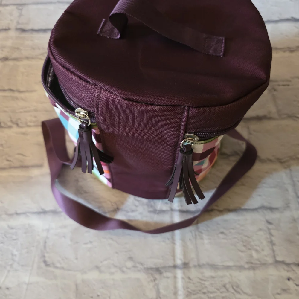 Scentsy Multicolor Insulated Plaid Storage Bag